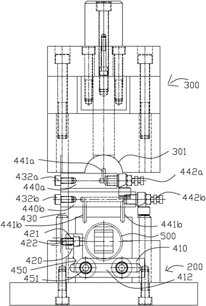 Chip blowing device for stamping die