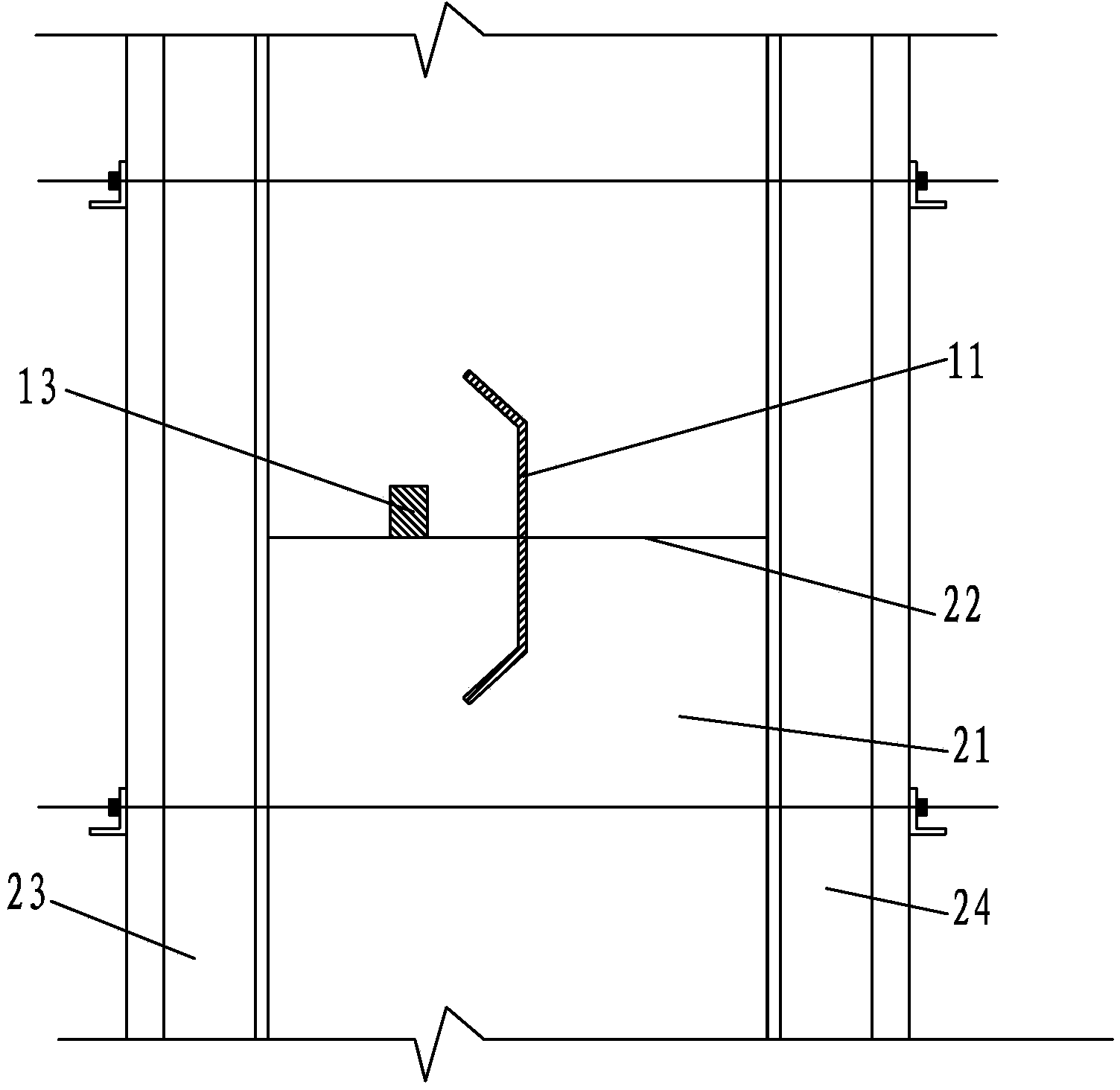 Combined water stop system of waterproof concrete wall