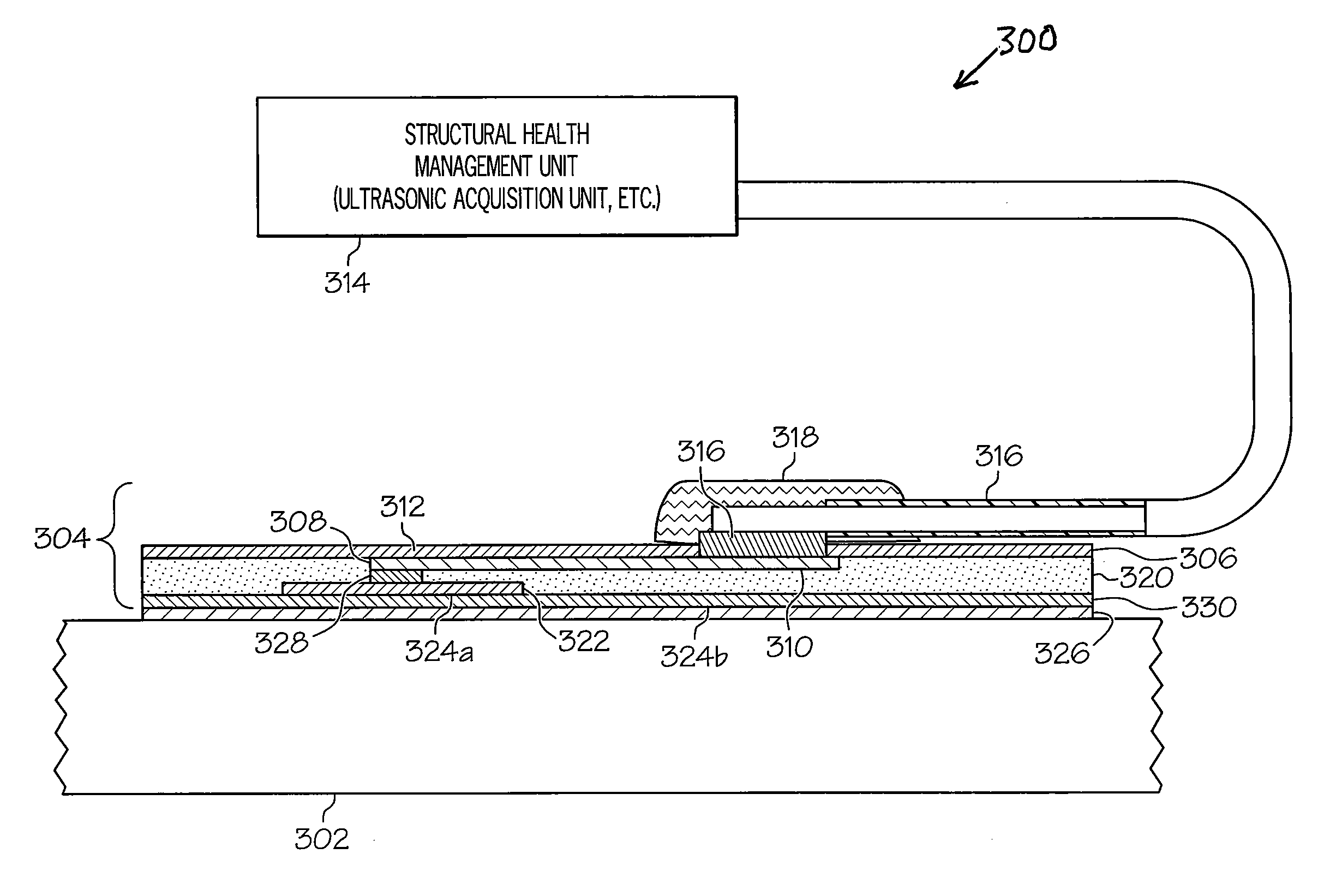 Structural health monitoring (SHM) transducer assembly and system