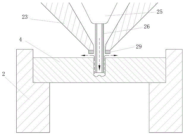 Synchronous compound machining method and special tool for micro-hole EDM-electrolysis in different regions