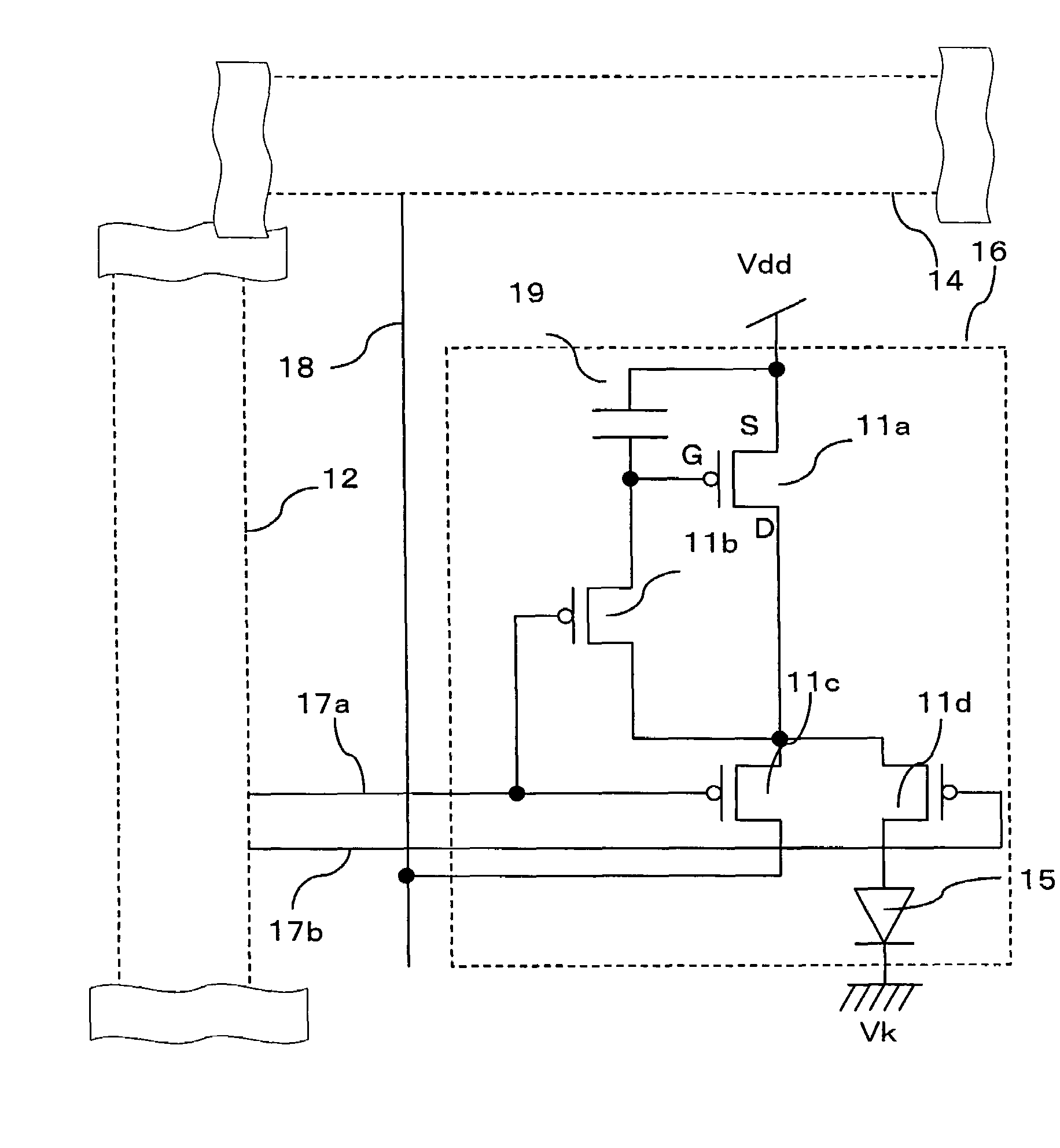 Circuit for driving self-luminous display device and method for driving the same