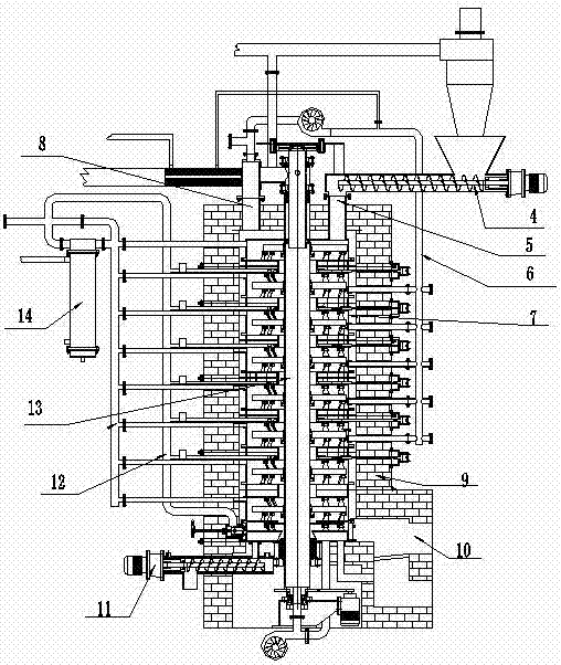 A system for producing activated carbon from straw