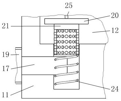 An automatic water injection device for putty powder for interior decoration