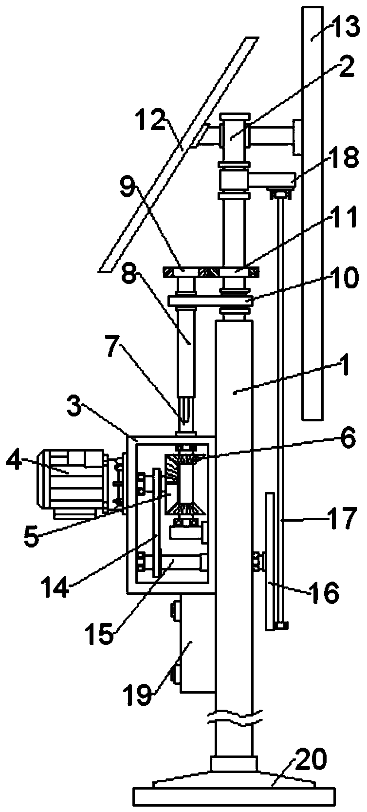 An energy-saving and environment-friendly solar cultural media display device with multi-angle display