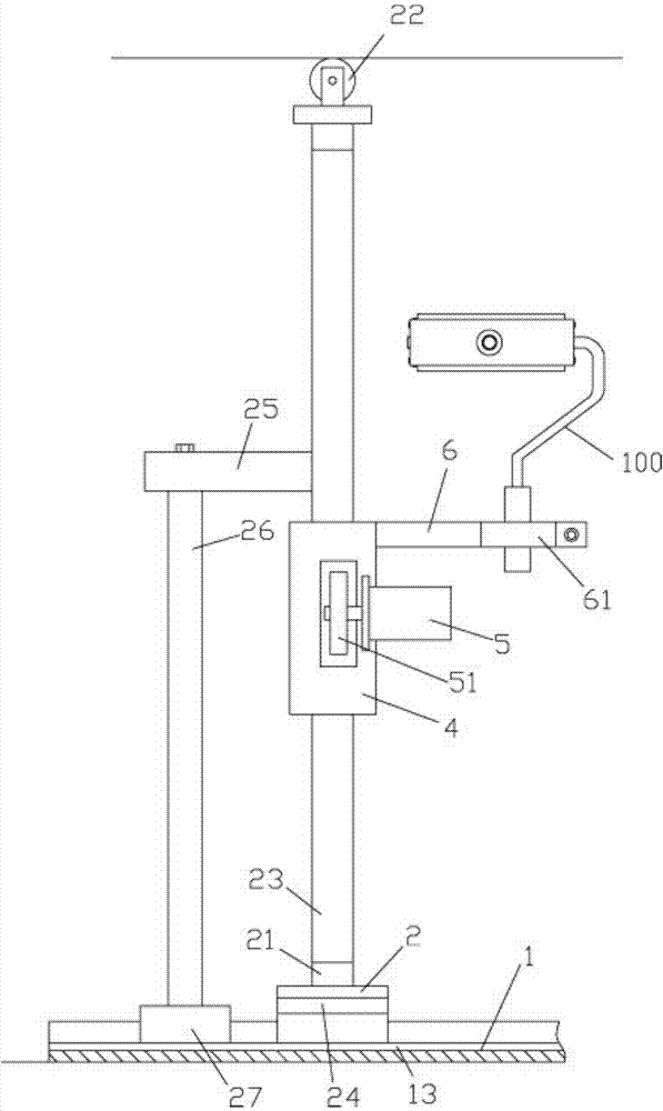 Automatic rolling brush device