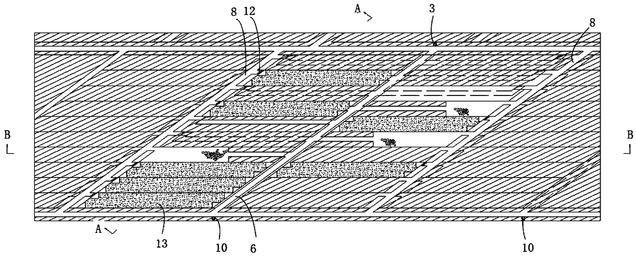 Approach open stope subsequent filling mining method for gently inclined medium-thick ore body