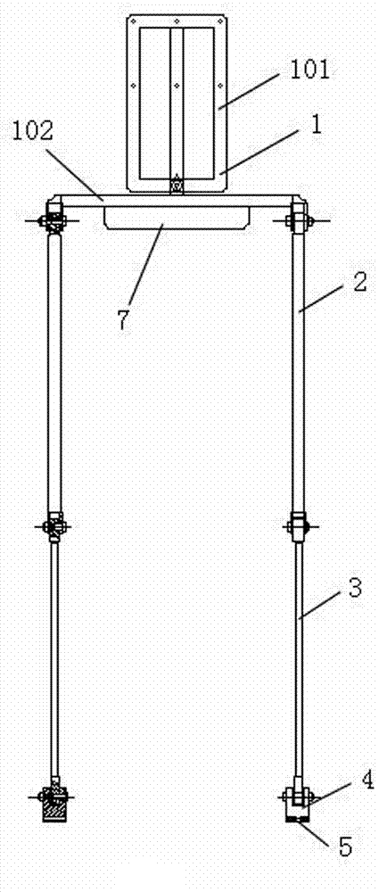 Human body load shedding device