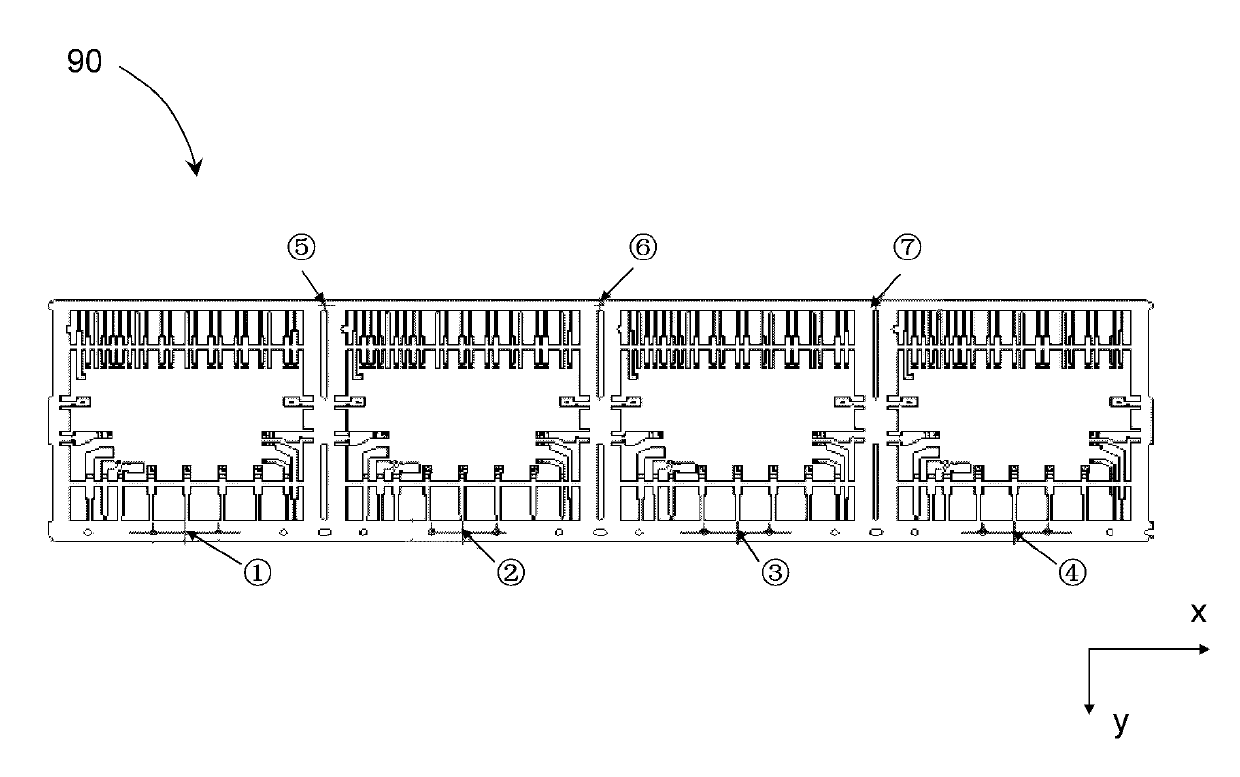 Feeding system of lead frame array