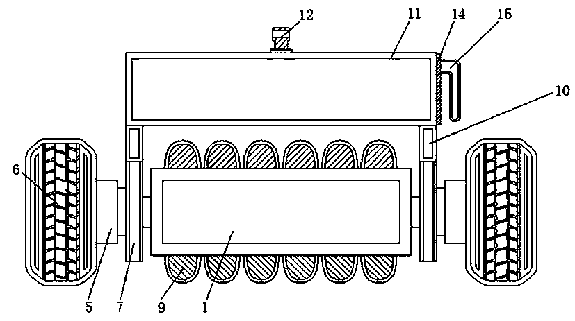 Mechanized planting management device for tea garden