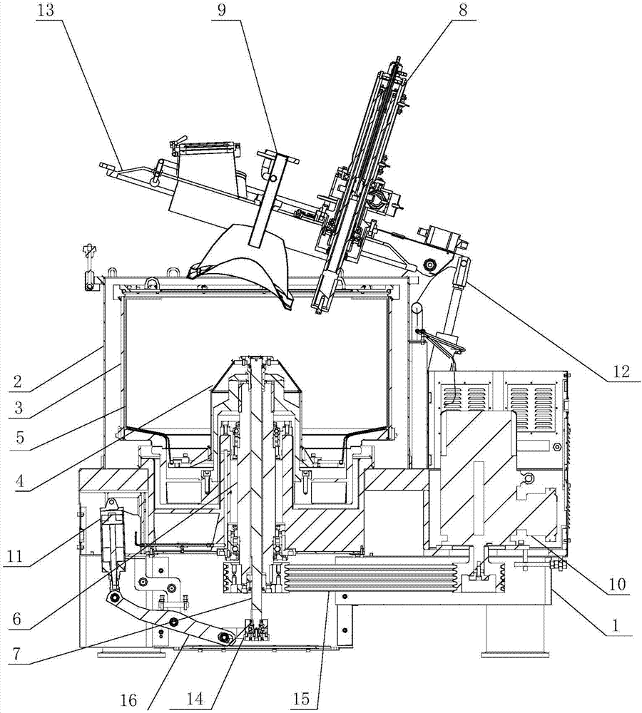 Compact type self-cleaning centrifuge