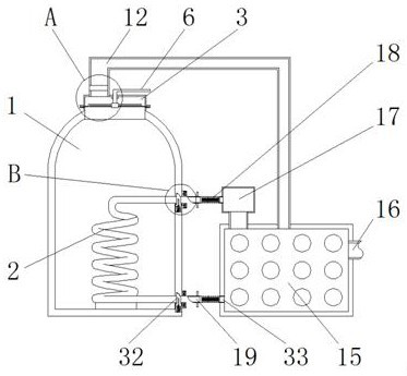 Boiler waste heat recycling device