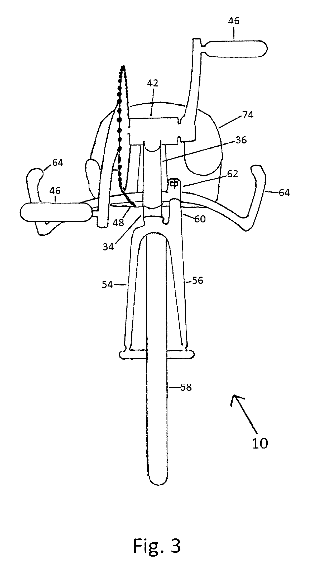 Recumbent bicycle with direct underseat steering