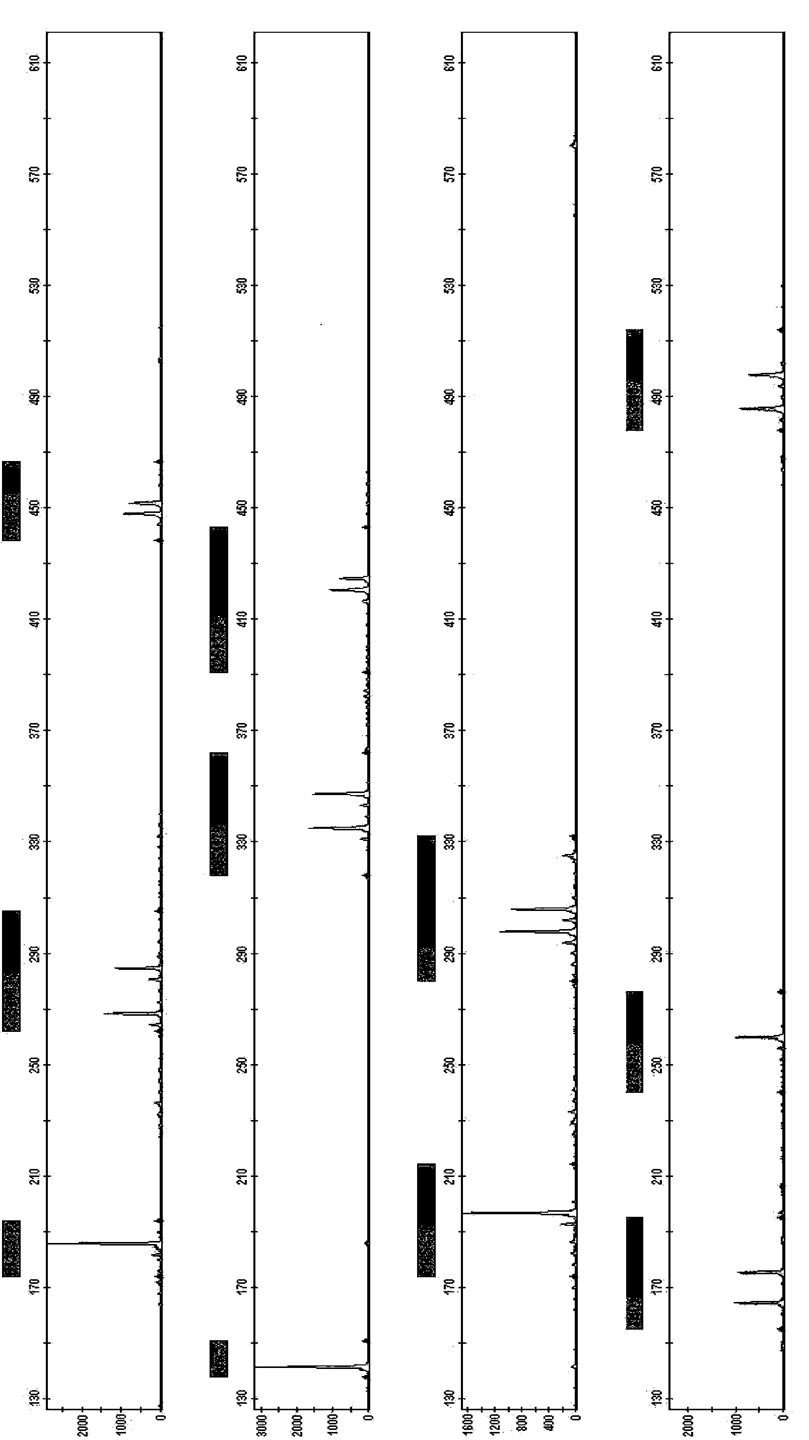 Novel short nucleotide tandem repeat sequence sites and use thereof