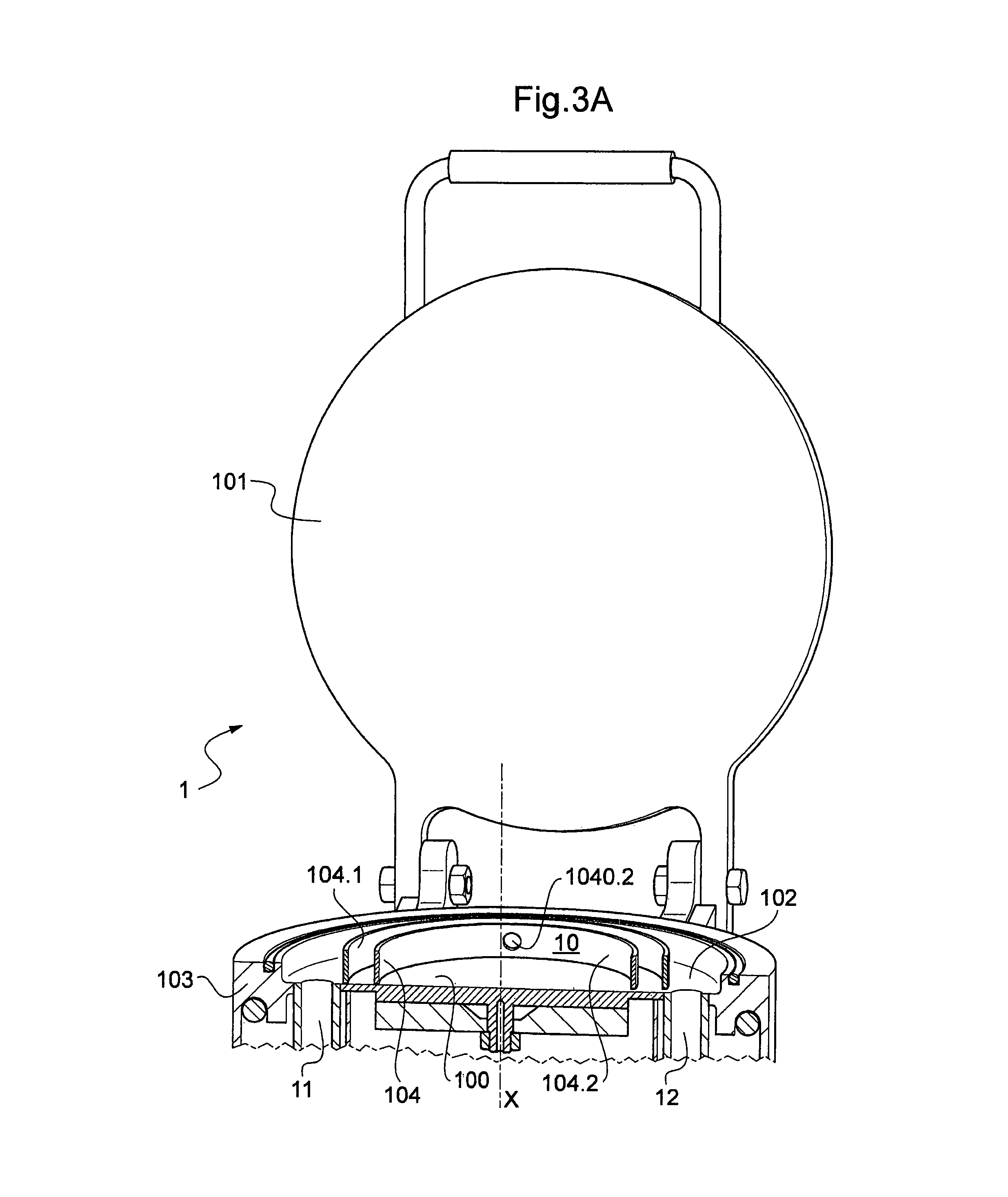 Reactor for atomic layer deposition (ALD), application to encapsulation of an OLED device by deposition of a transparent AI2O3 film