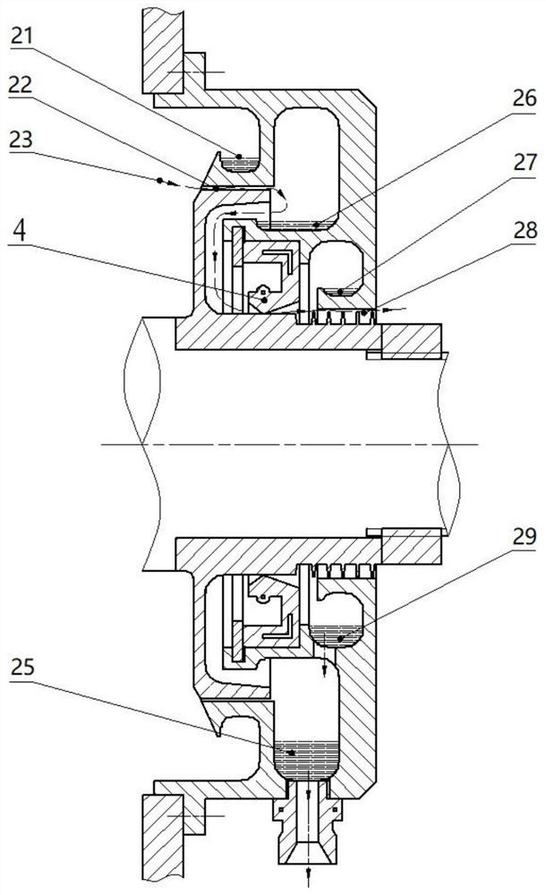 A high-speed combined seal for a gearbox