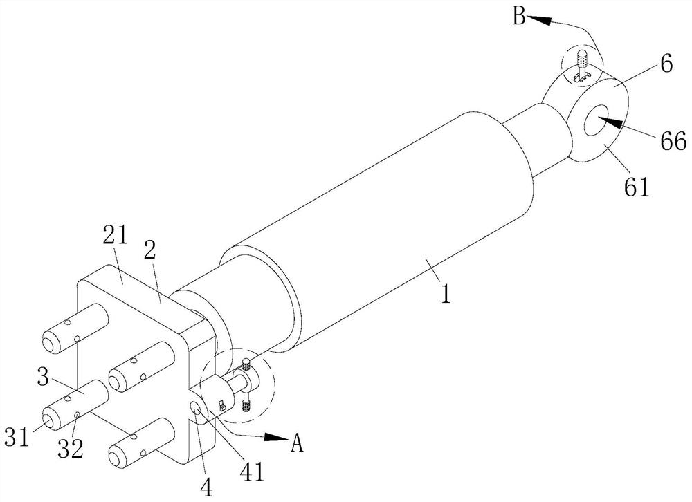 Shock absorber convenient to install for bullet train