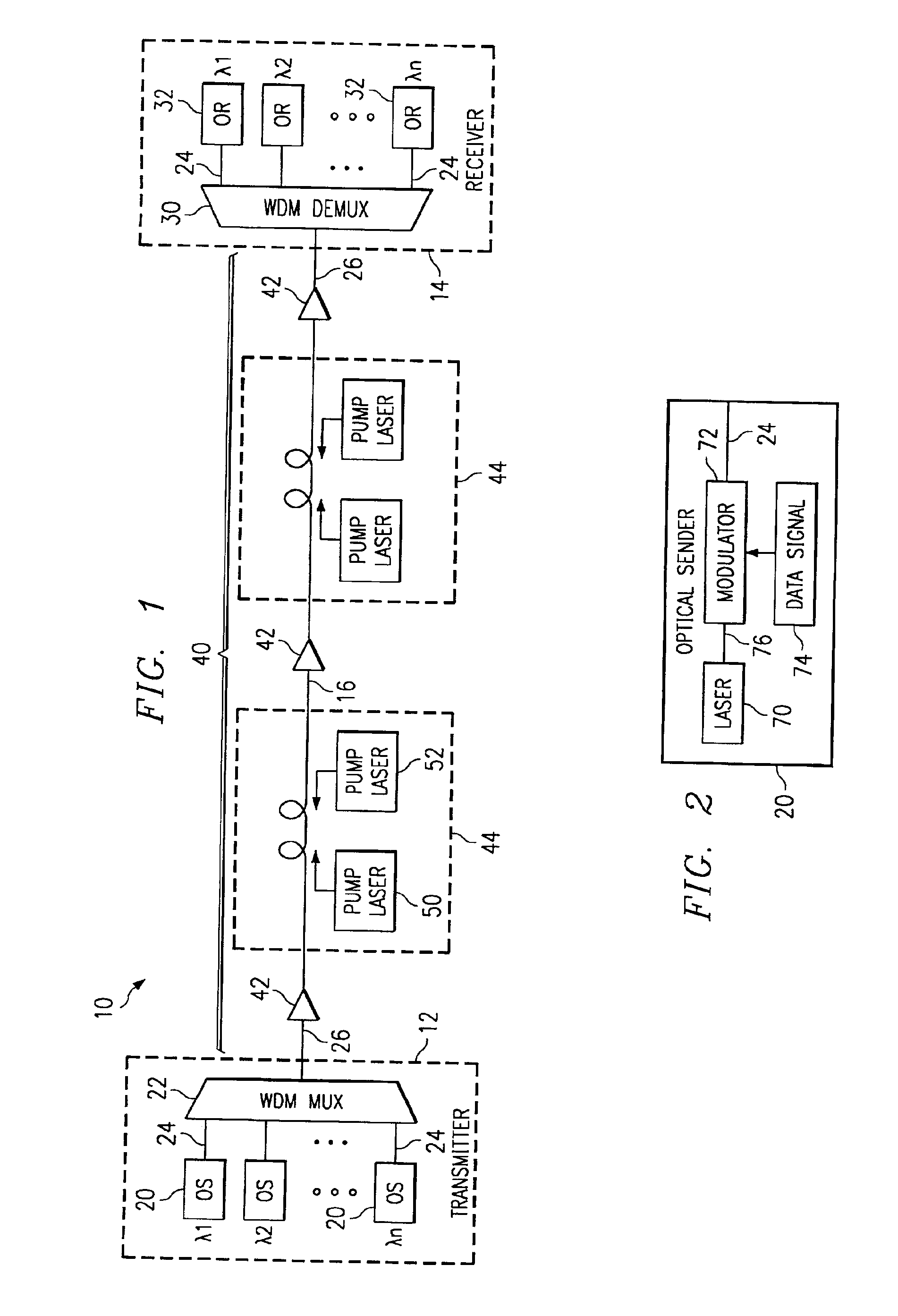 Method and system for communicating a clock signal over an optical link