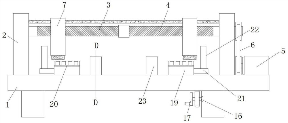 A kind of deburring equipment for hollow bridge processing