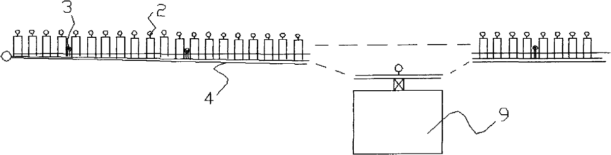 Loop design for slot type solar heat power plant