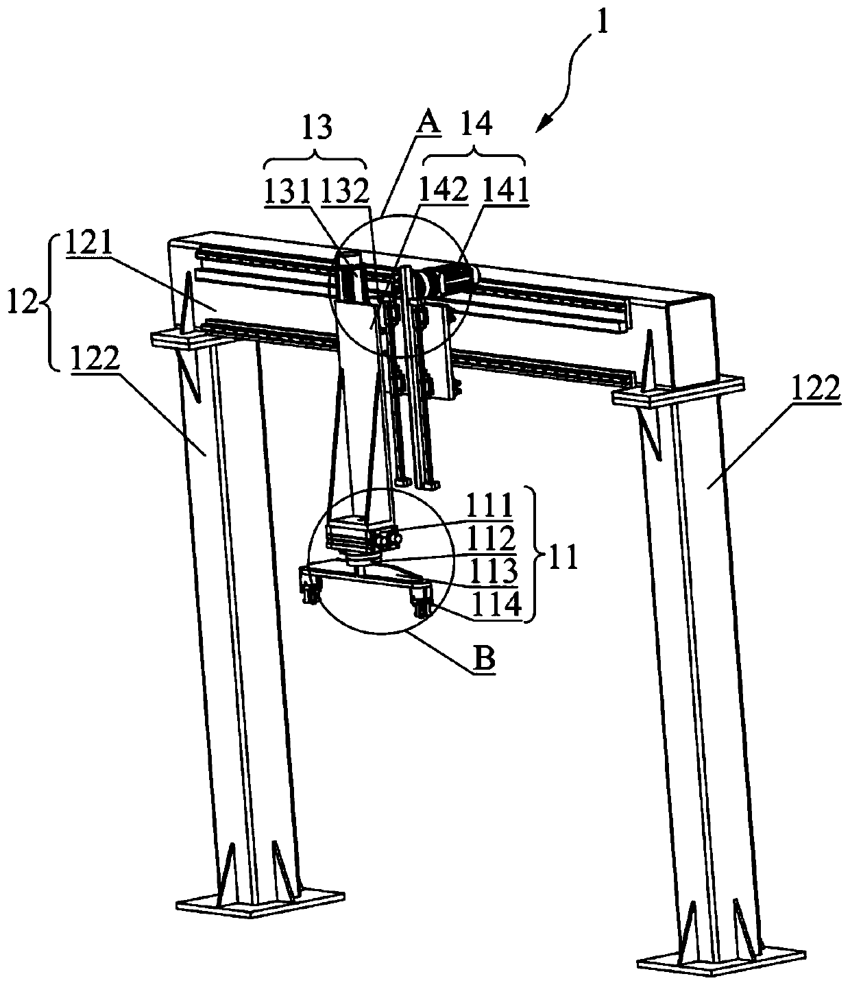 Coating layer thickness detection device