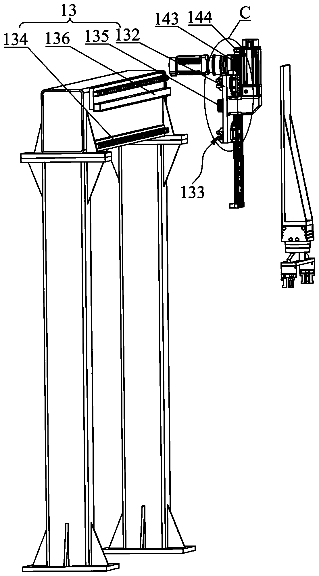 Coating layer thickness detection device