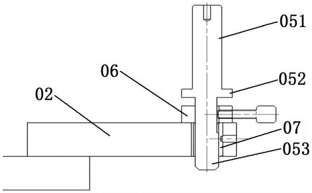 Plane difference detection device of concave molded surface holes