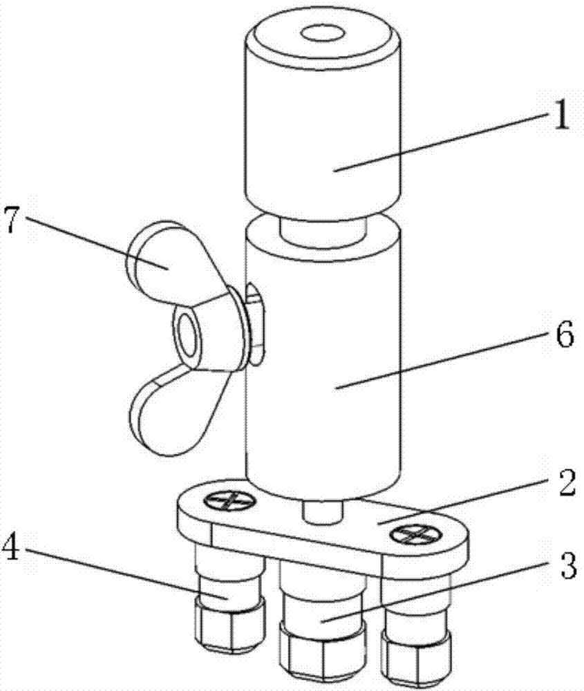 Plane difference detection device of concave molded surface holes