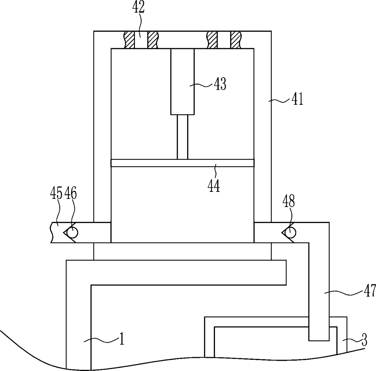 Portable water spray equipment used for large municipal flower bed