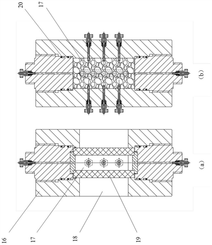 Visual high-temperature and high-pressure fracture-cavity simulation system and use method thereof