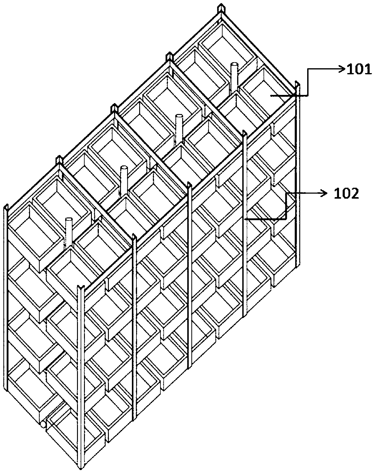 A seedling raising method to prevent shellfish seedlings from accumulating