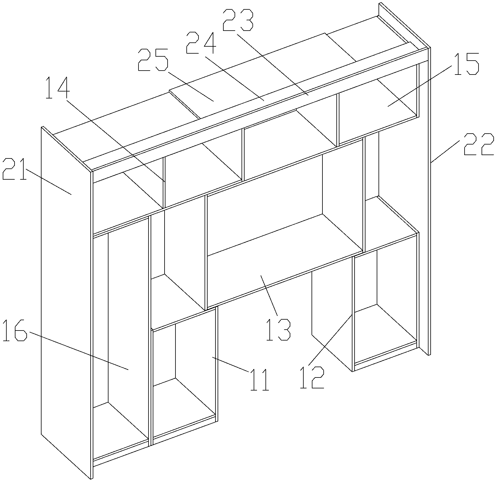 Modular combined wardrobe