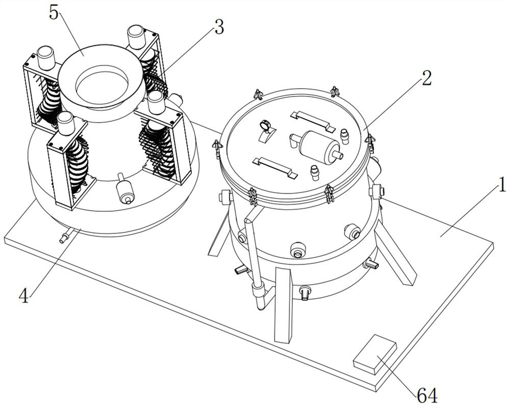 Mixed cleaning type thermal expansion type metal surface all-dimensional lossless rust removal machining device