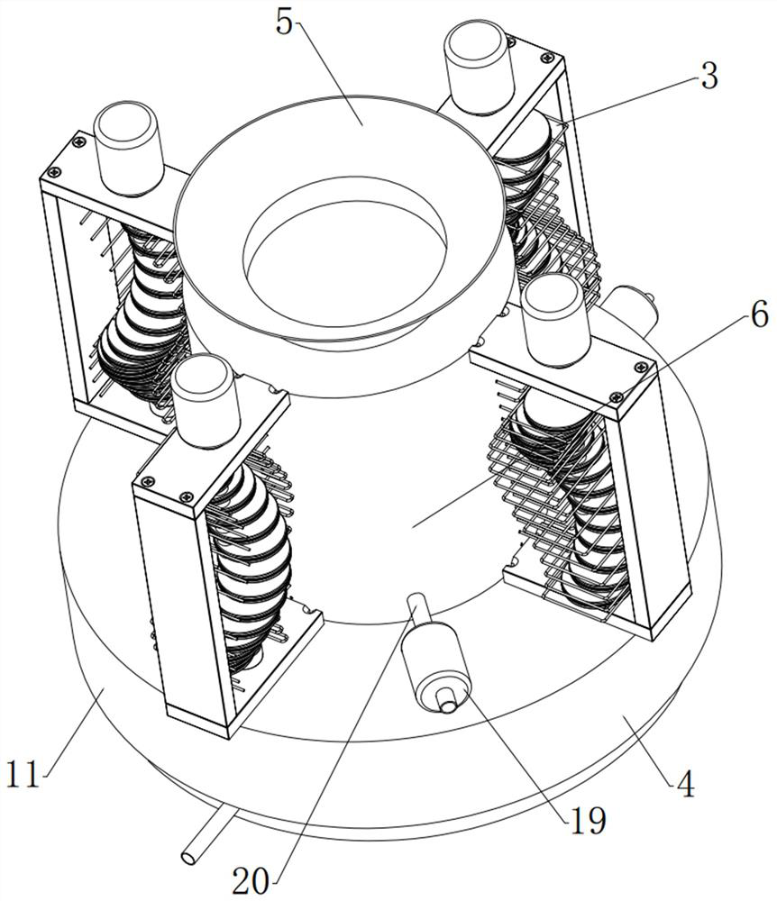 Mixed cleaning type thermal expansion type metal surface all-dimensional lossless rust removal machining device