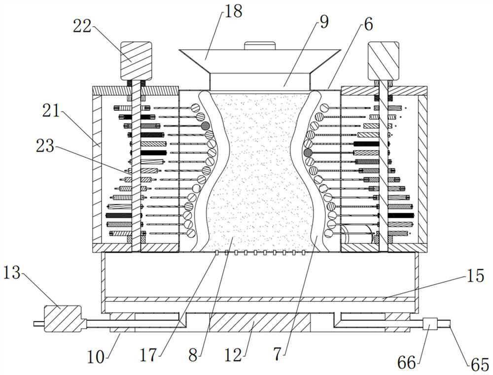 Mixed cleaning type thermal expansion type metal surface all-dimensional lossless rust removal machining device