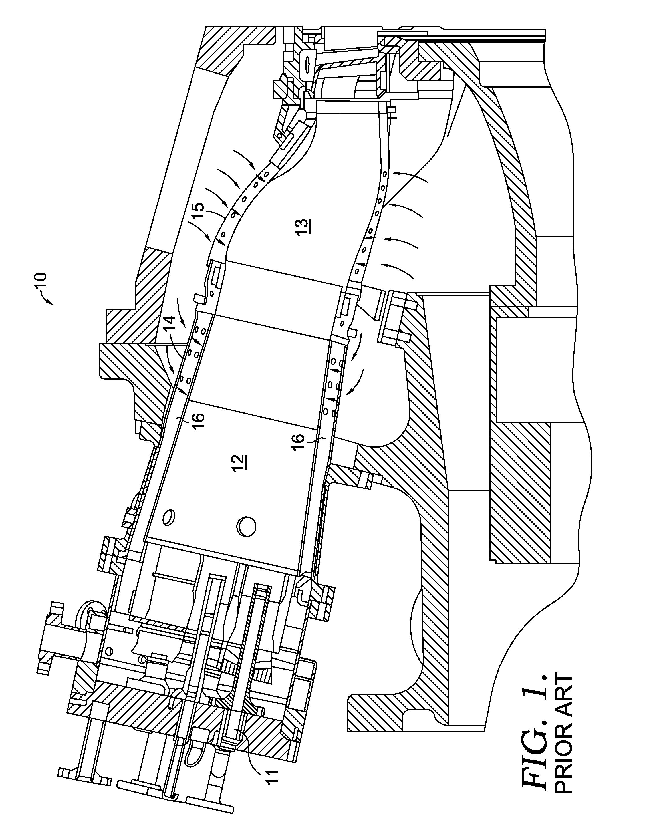 Airflow distribution to a low emissions combustor