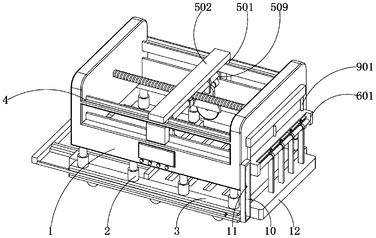 Portable groove sawing machine with adjustable depth and width