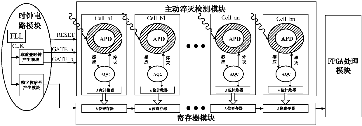 Gated complementary type photon counting system