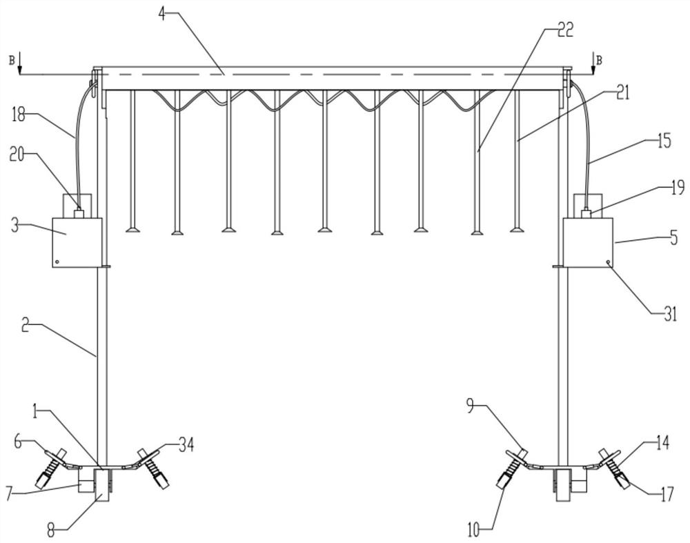 Energy-saving irrigation device for hydraulic engineering