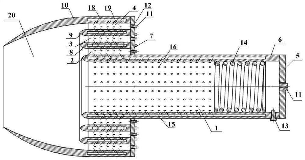 Pulse detonation and rotary detonation combined multi-channel combustion chamber