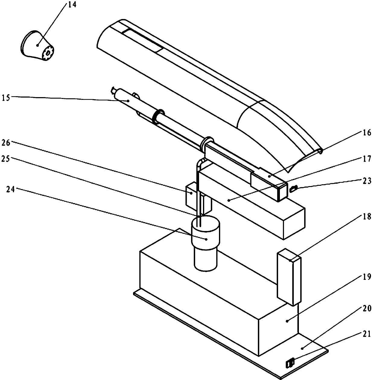 Novel electrostatic spinning drug administration device