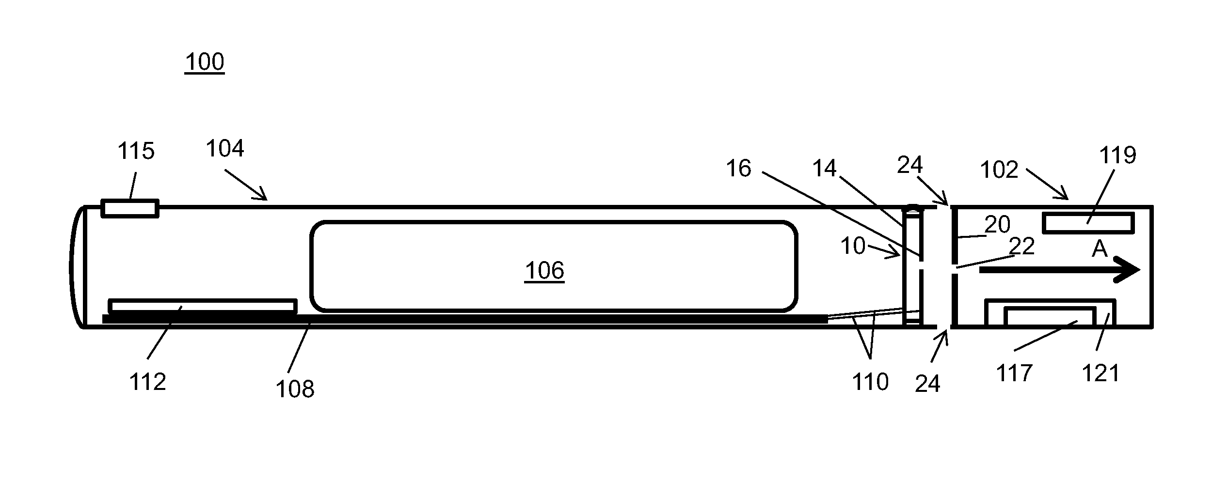 Pressure sensitive device for flow detection