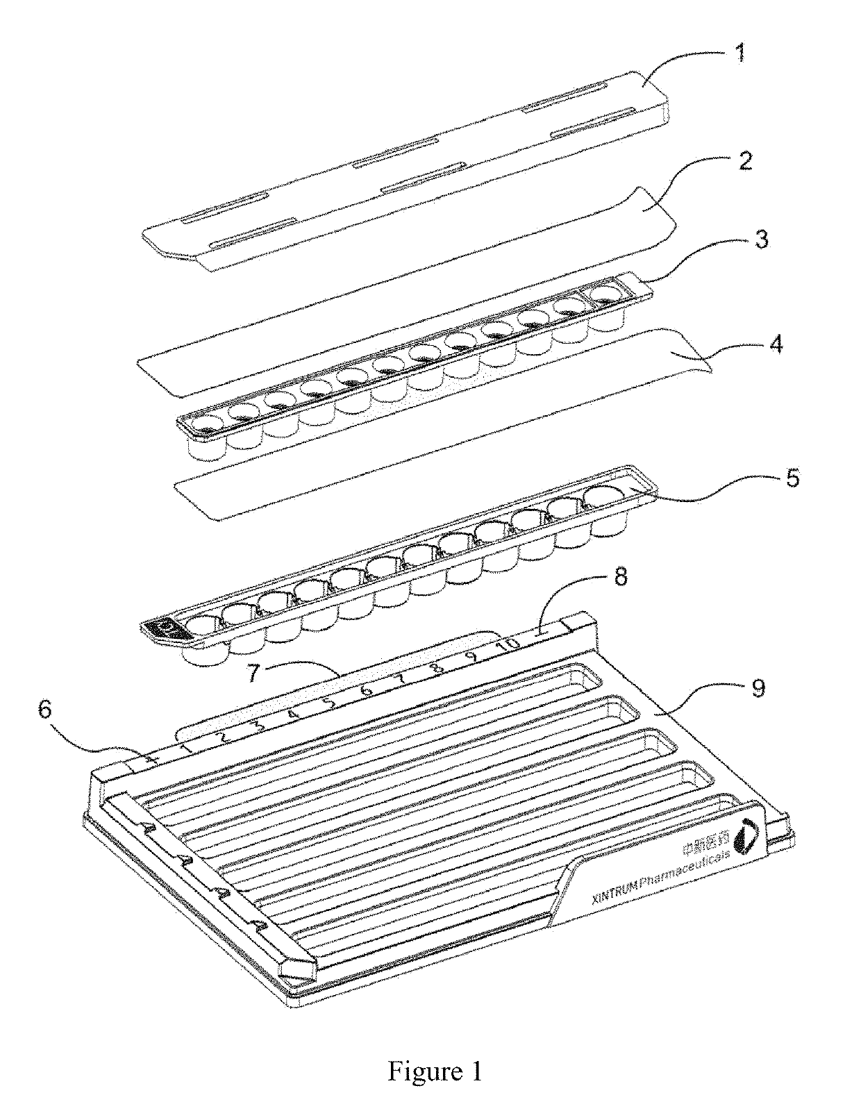 Concentration gradient test reagent kit and testing method for use in bacterial/fungal drug susceptibility testing