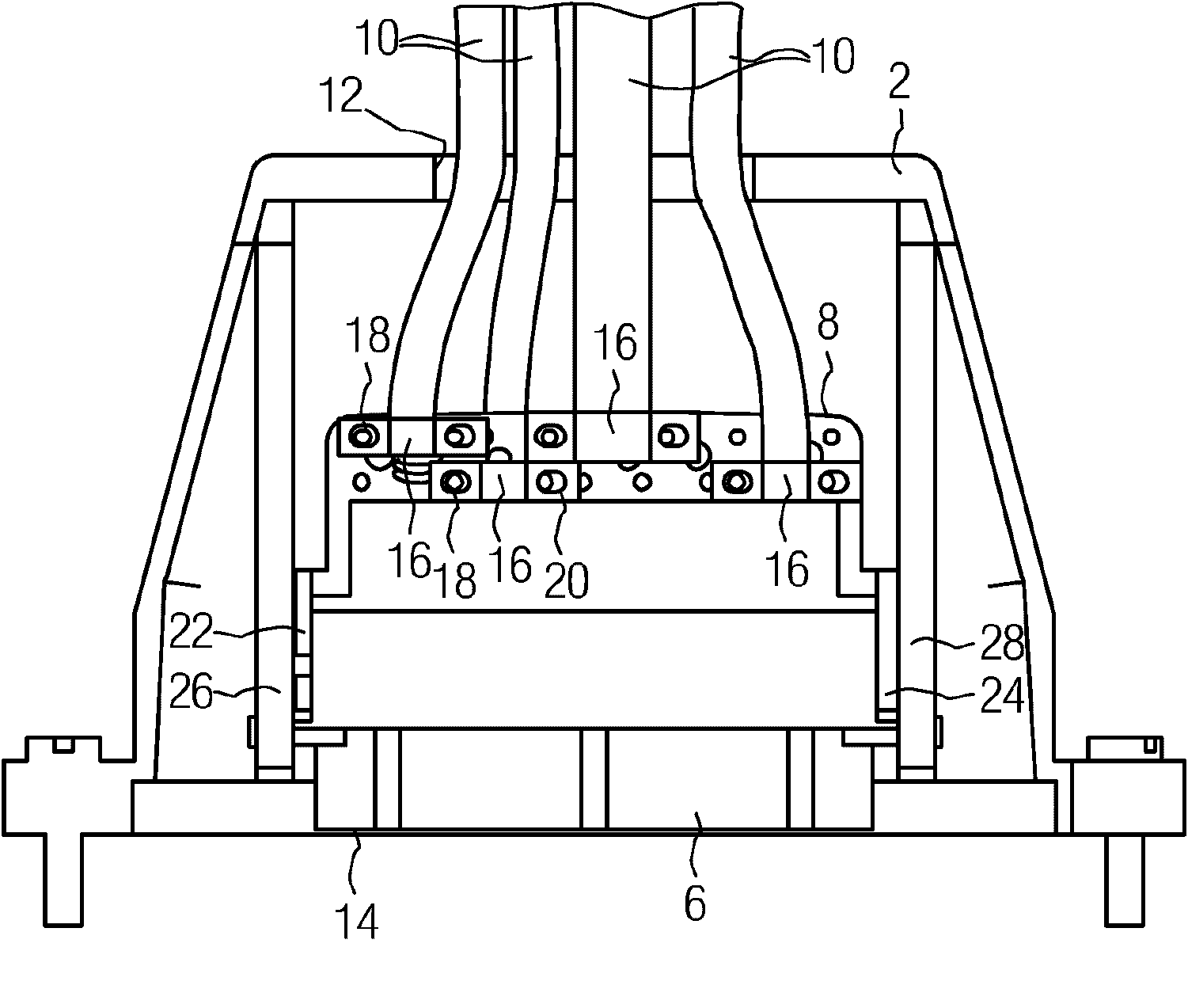 Plug of a plug-type connector