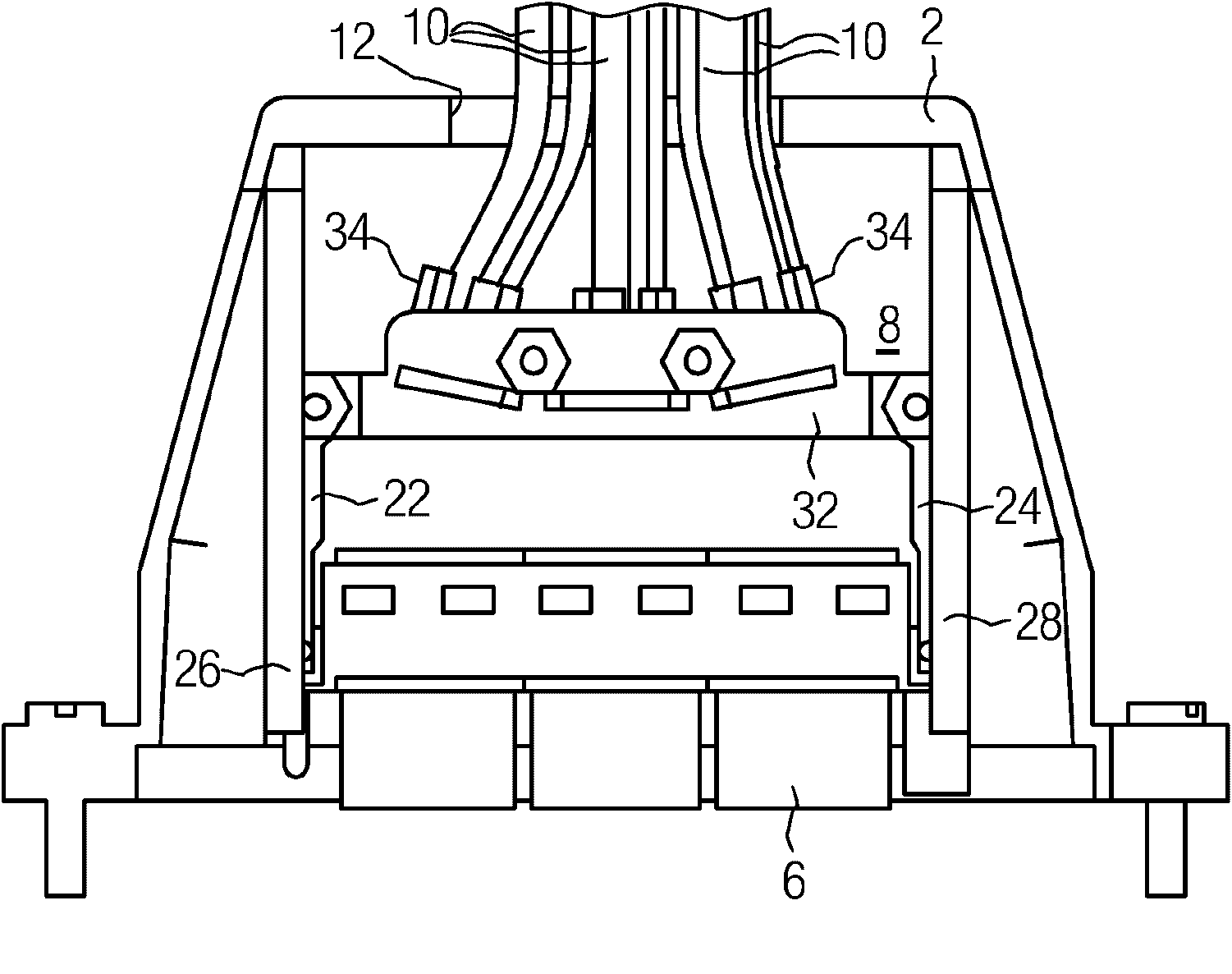 Plug of a plug-type connector