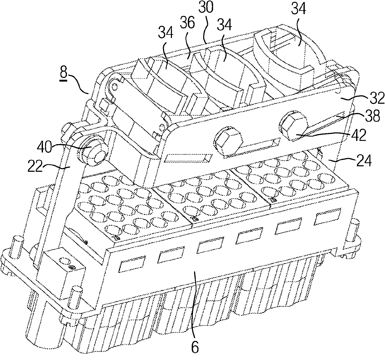 Plug of a plug-type connector