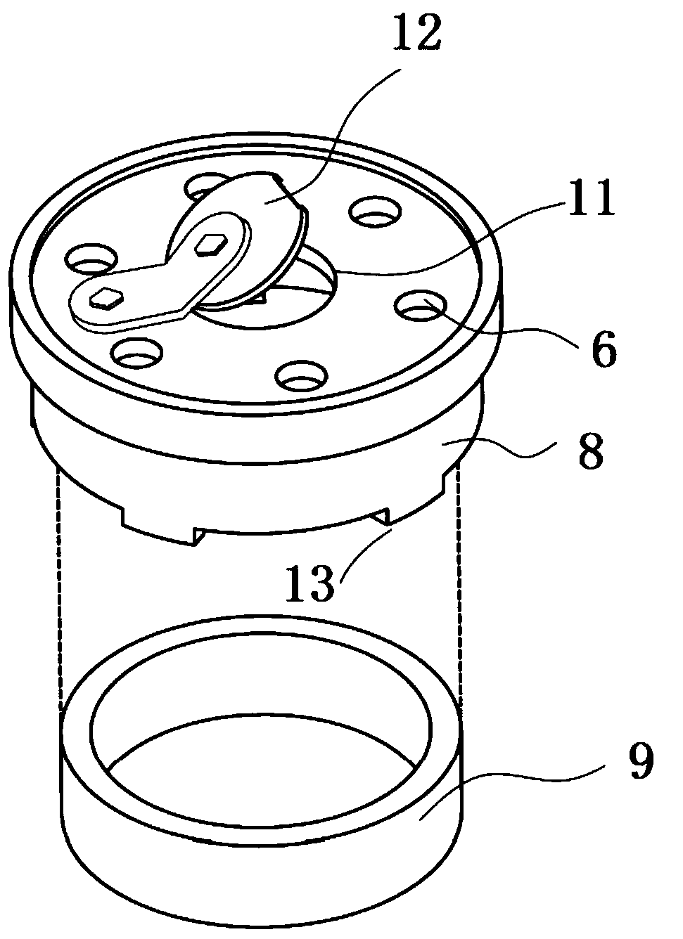 Vertical irrigator for large arbor and distribution method of vertical irrigator