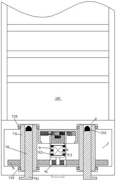 Electric switch cabinet with adjustable ground feet and convenient maintenance