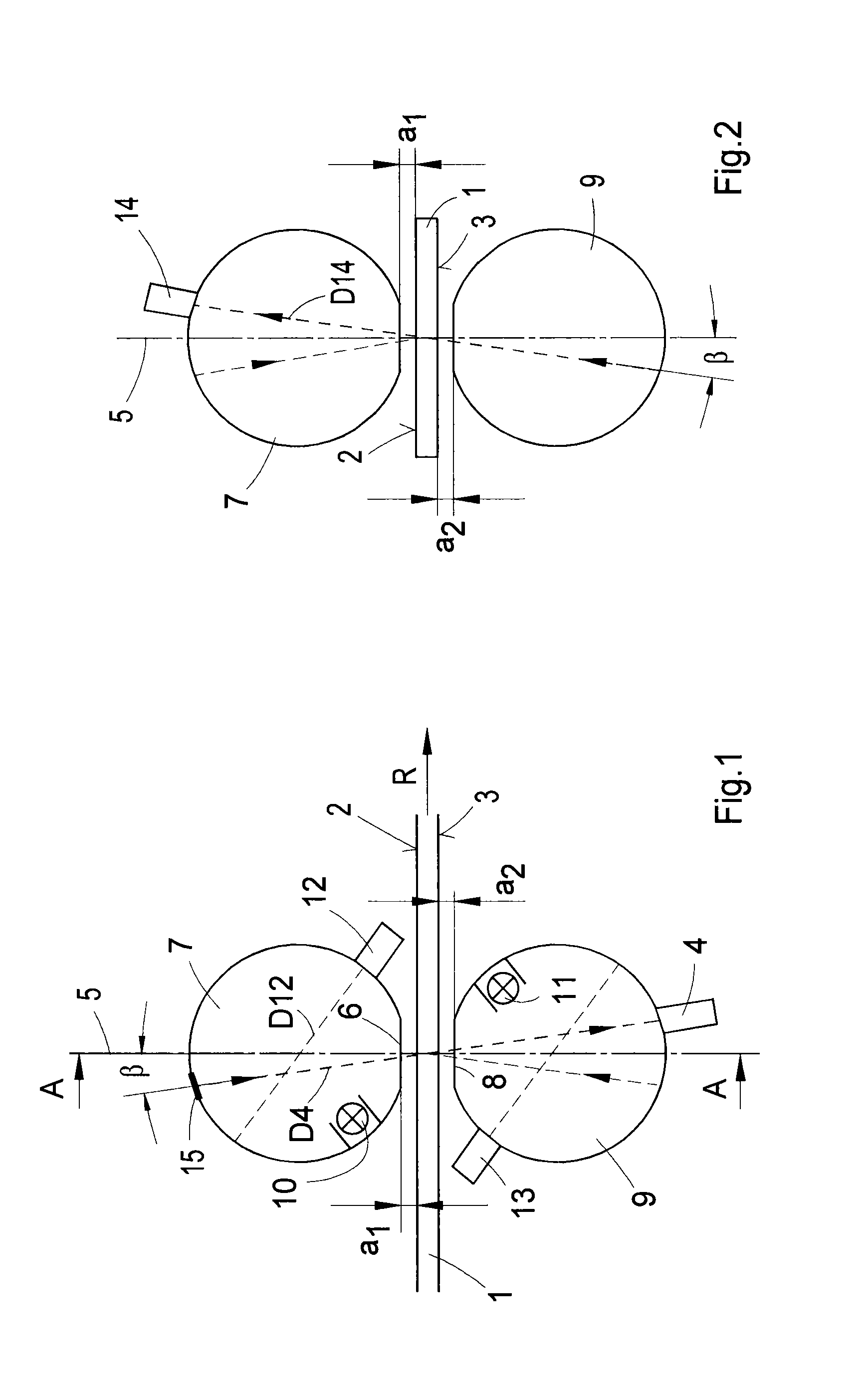 Measuring method and device for determining transmission and/or reflection properties