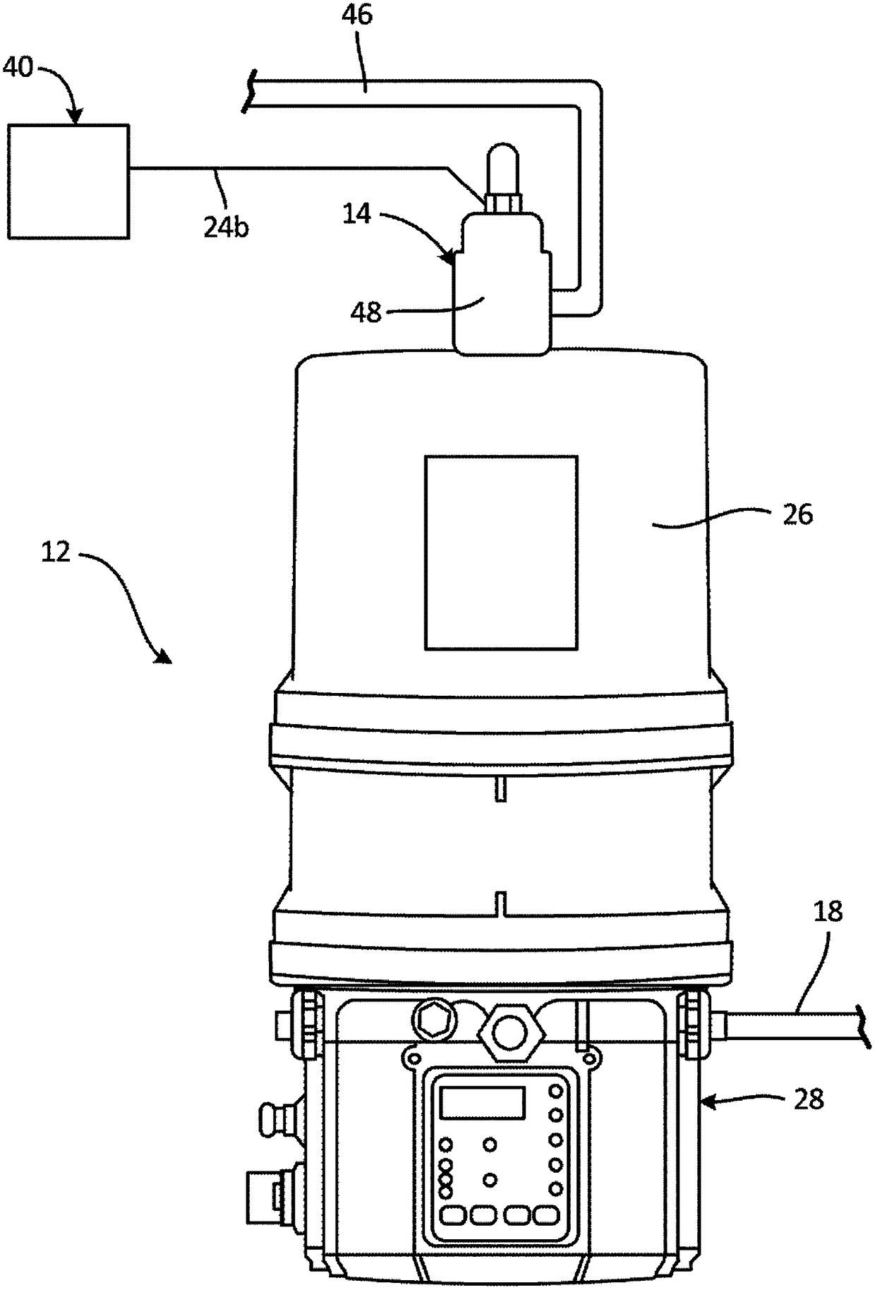 Continuous reservoir level monitoring