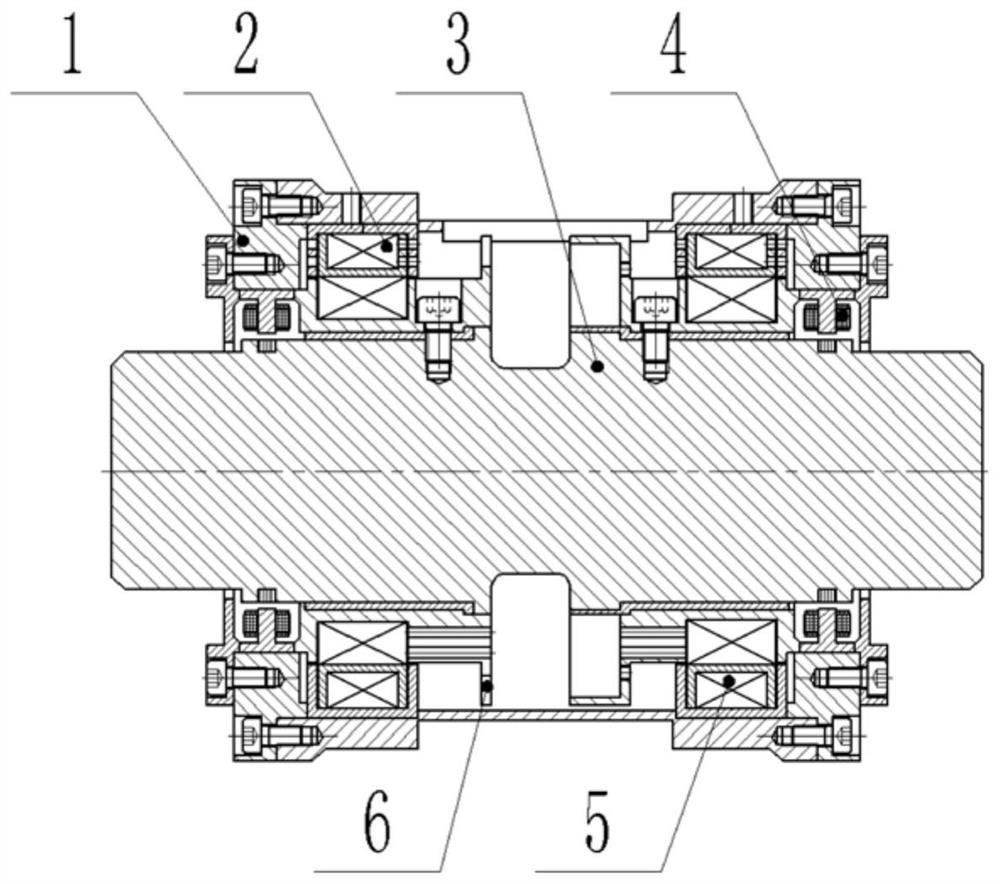 Magnetic suspension bearing dynamic torque sensor